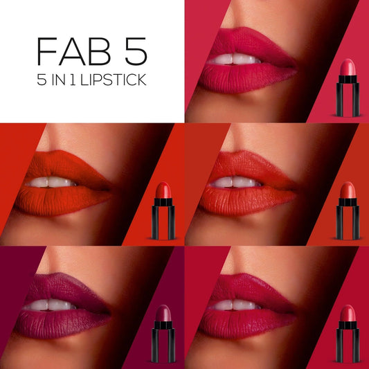 High Quality Imported 5 in 1 Lipstick Waterproof | Long Lasting